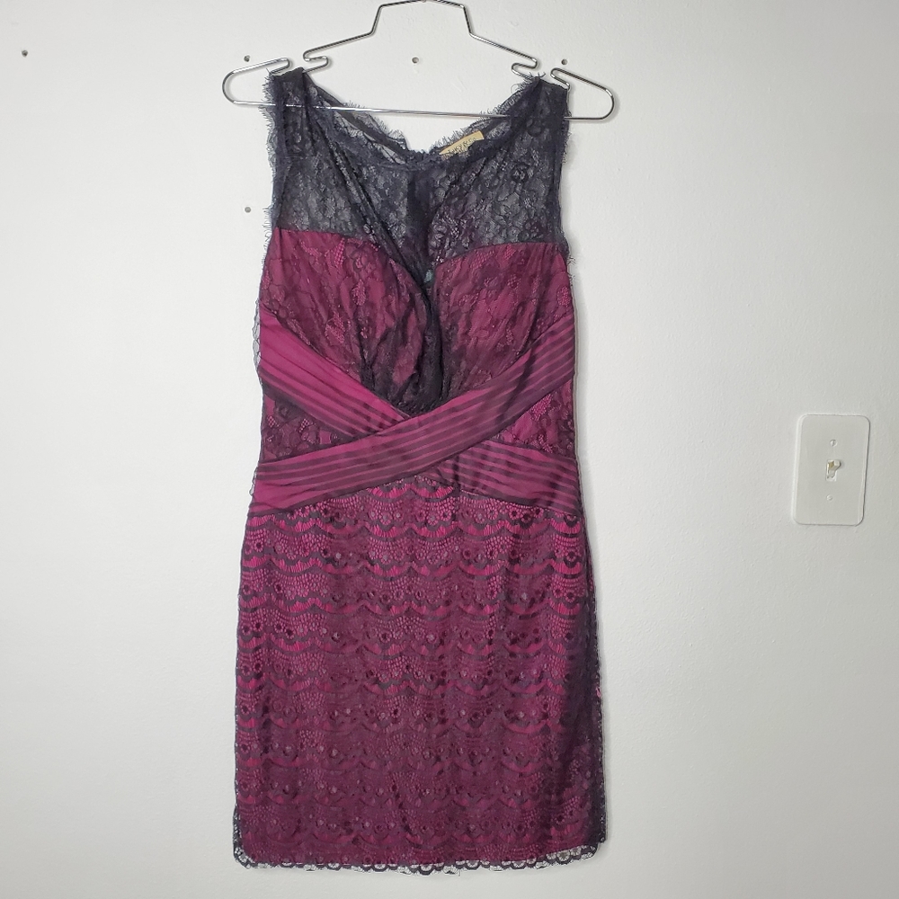 Mini dress black and pink